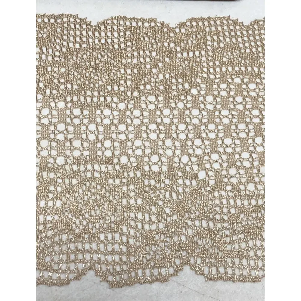 HERITAGE LACE Biege Homespun Runner - 33